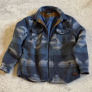 Jachs New York men’s shirt jacket size medium Blue and Gray Patterned Jacket